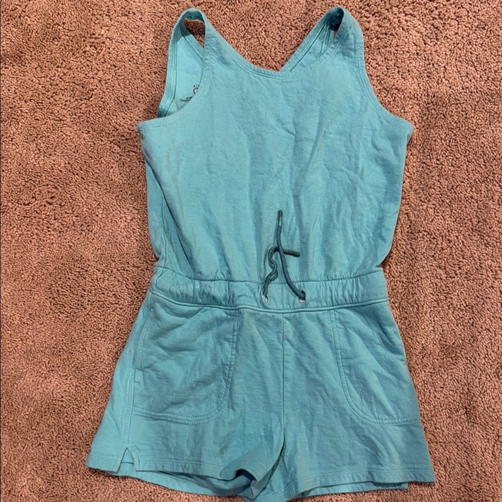 Girls Athleta Kids Blue Romper size 8-10